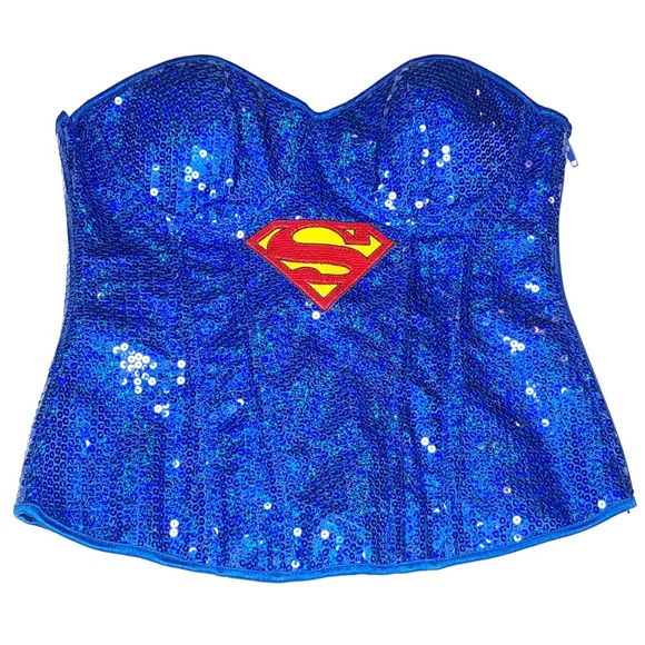 DC Comics Tops - Supergirl Sequin Bustier / Corset Q